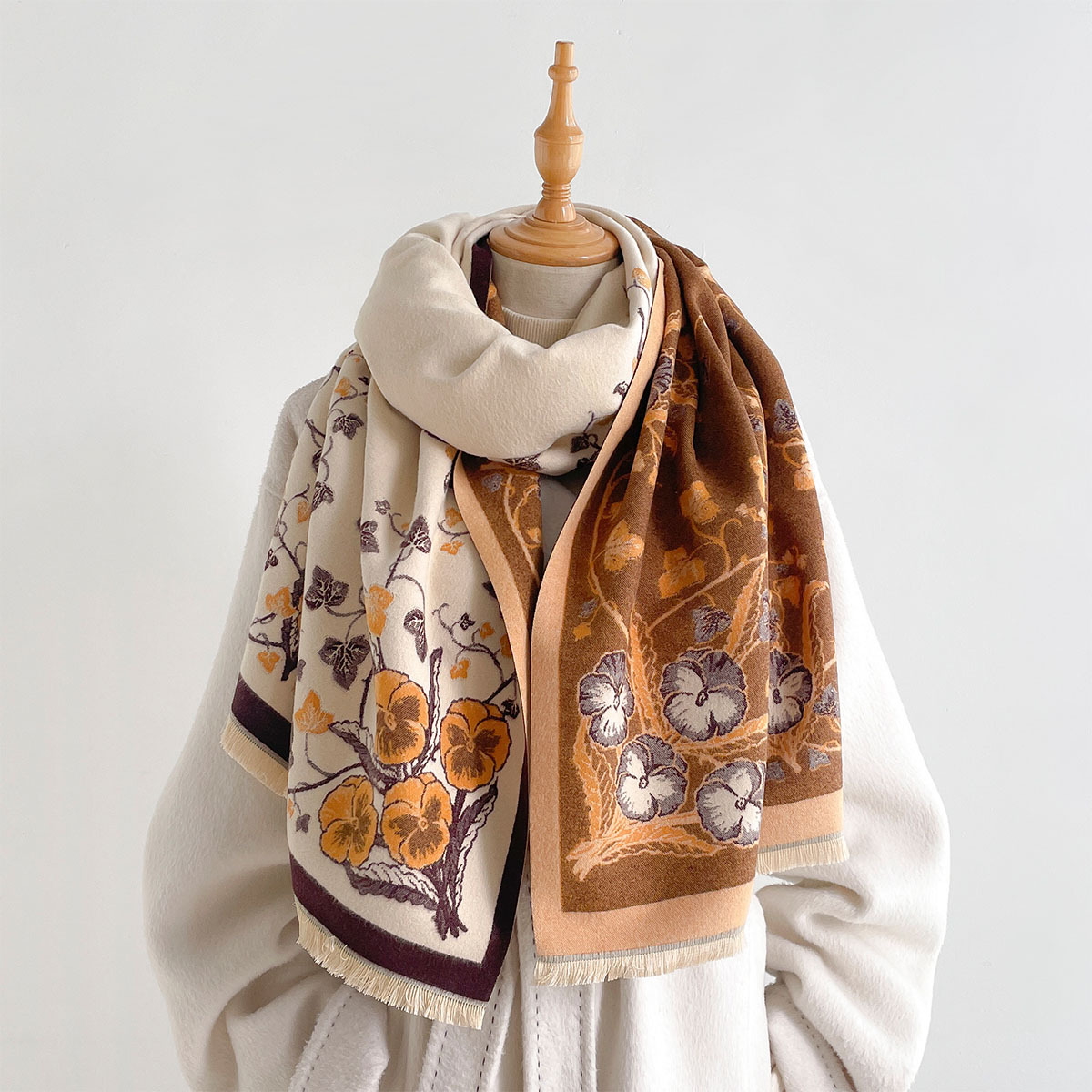 Pashmina Wrap Large - Женский шарф из искусственного кашемира с