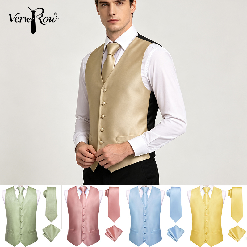 Pocket Square Set - Мужской комплект VerveRow из 3 предметов: