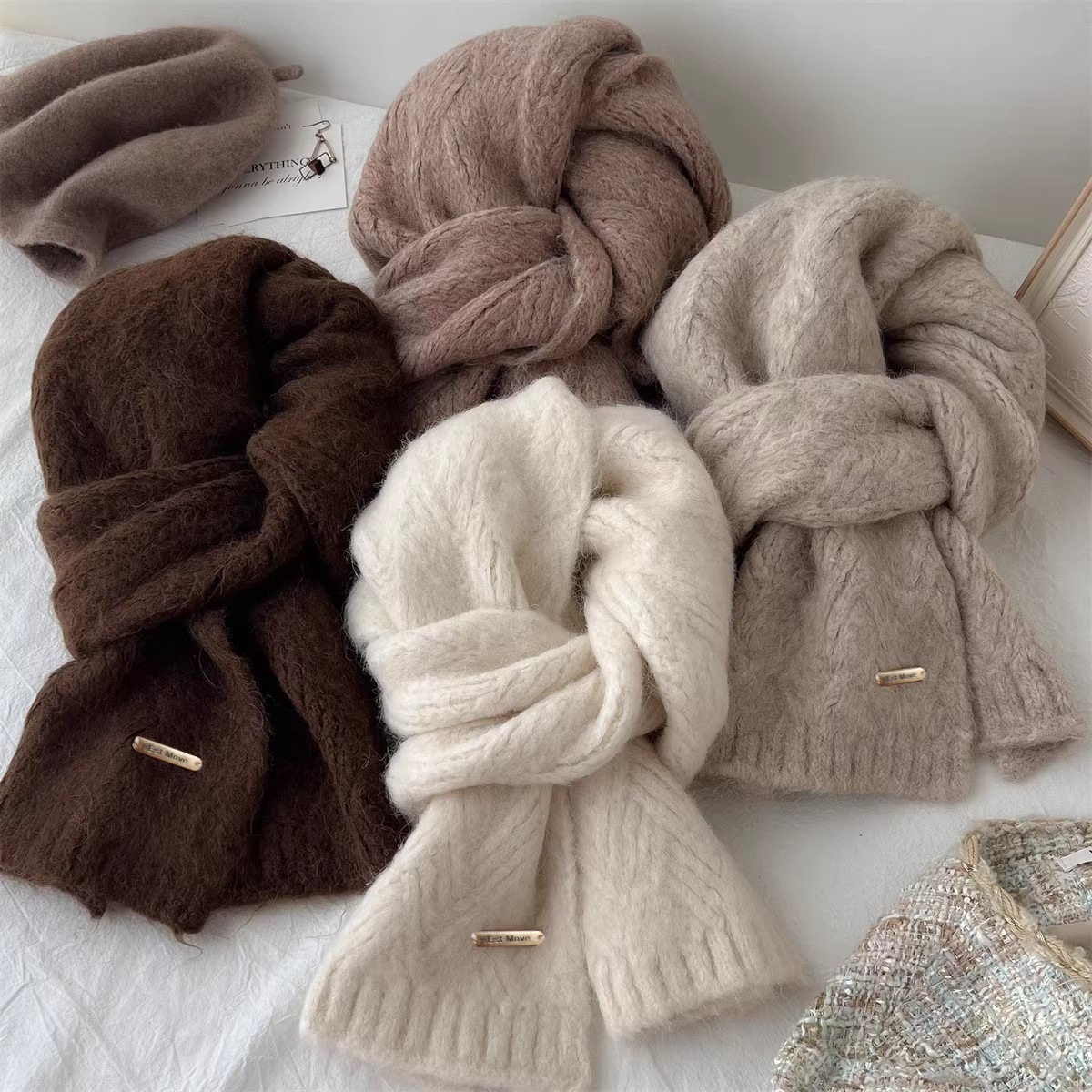Muffler Men Wool - Высококачественный шерстяной шарф для женщин и