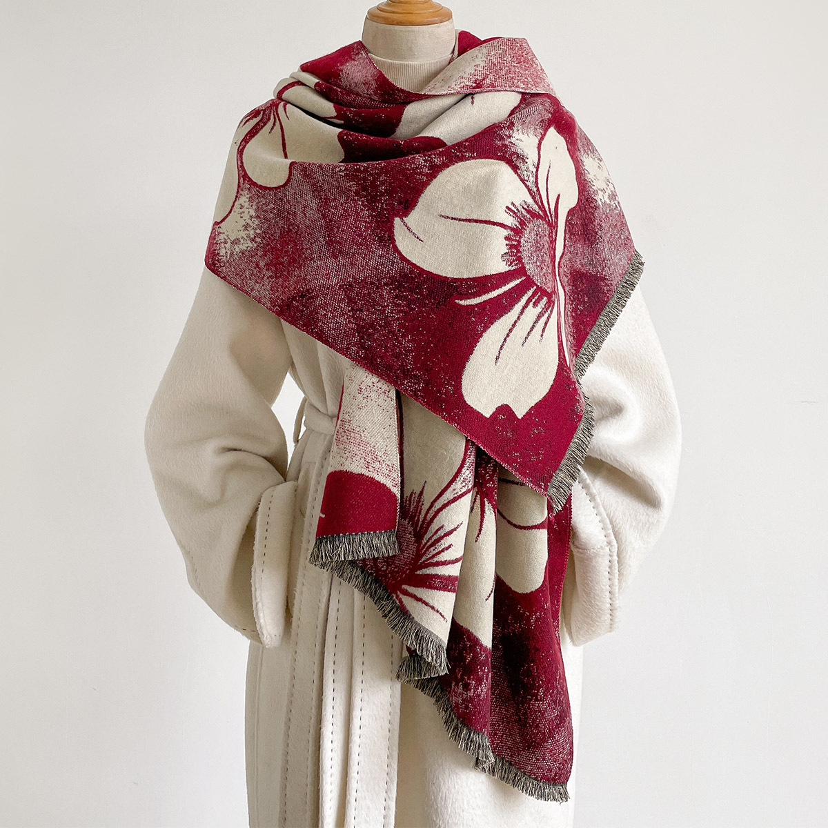 Pashmina Wrap Large - Женский шарф из искусственного кашемира с