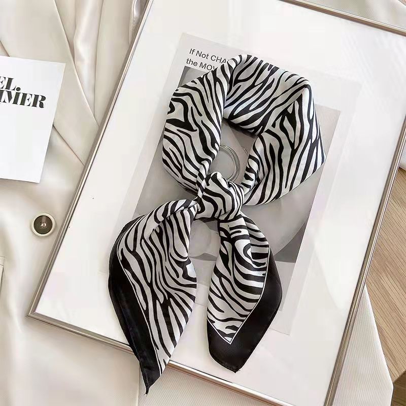 Ascot Neck Scarf - Новая мода квадратный шарф с принтом