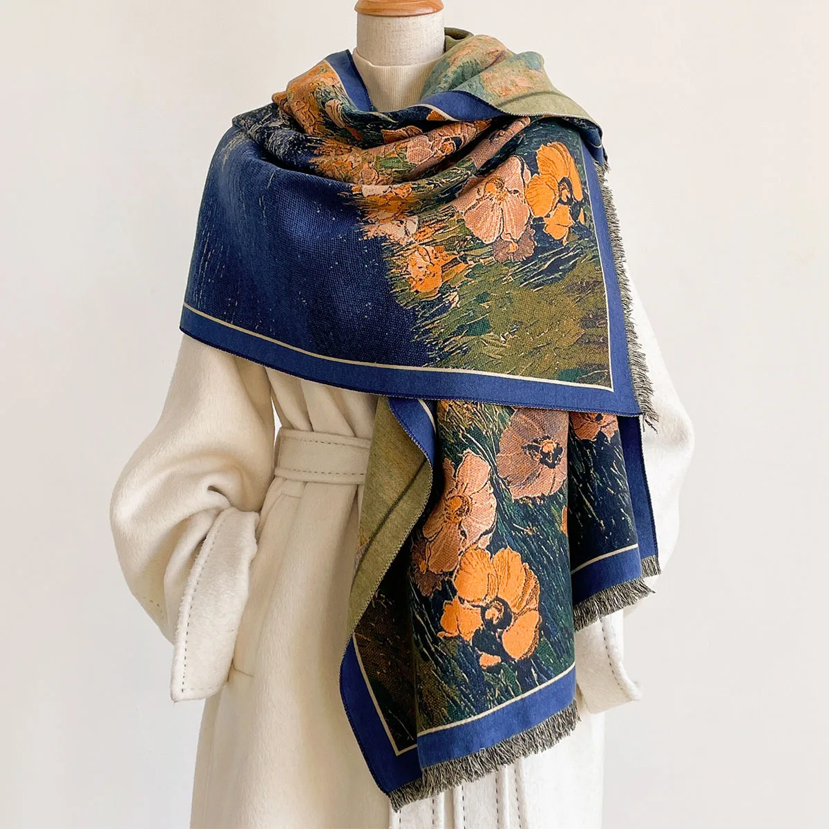Pashmina Wrap Large - Женский шарф из искусственного кашемира с