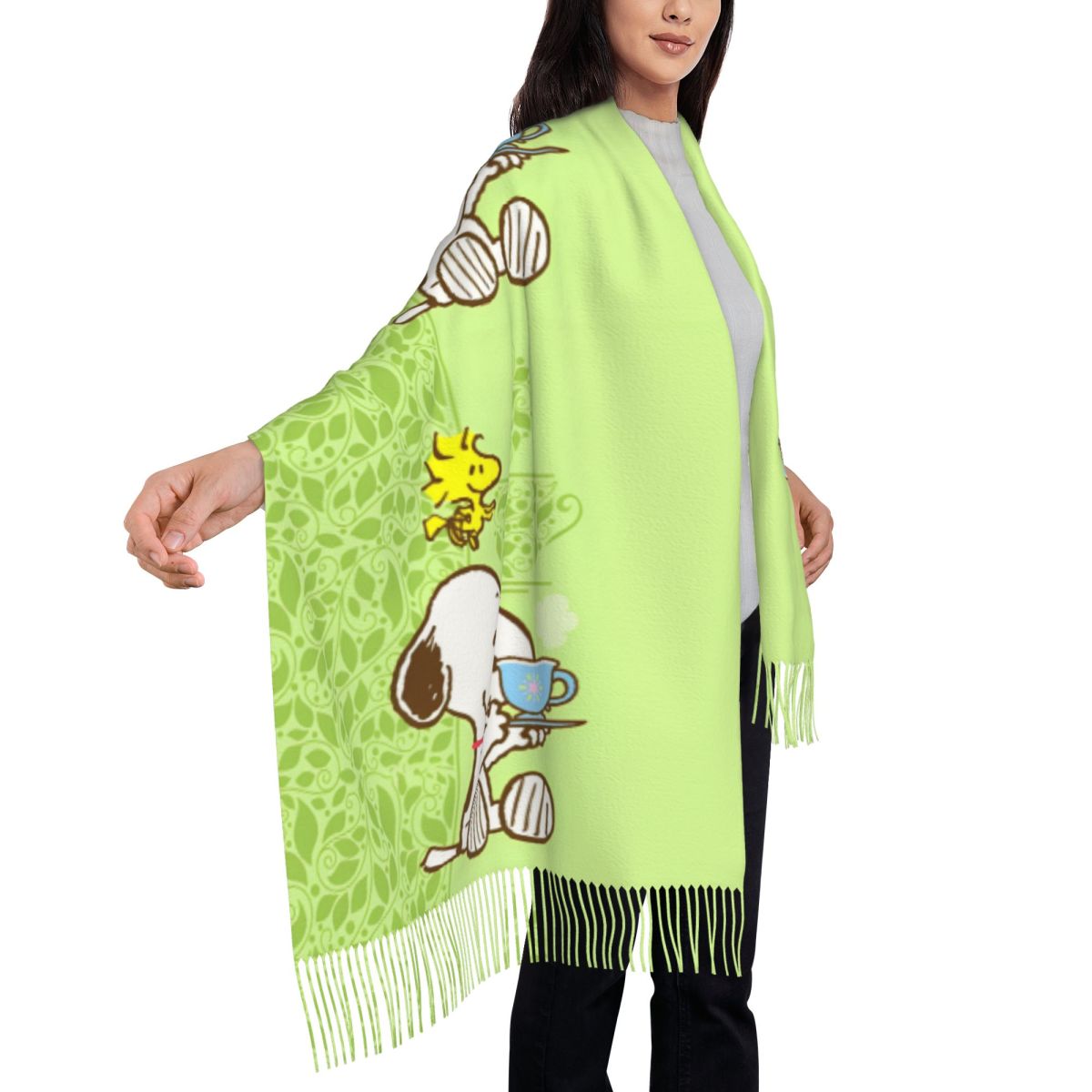 Женский шарф с кисточками, вес – обзор и цена Pashmina Wrap Large