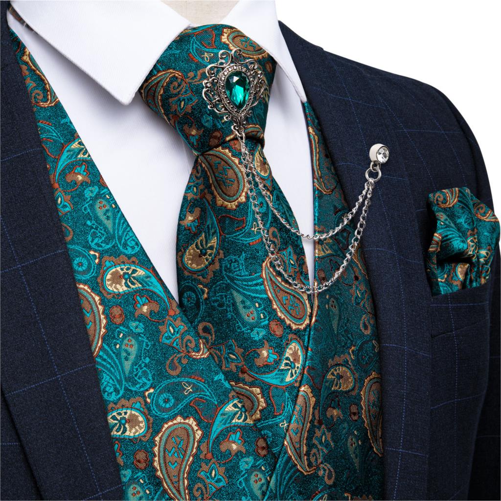 Новый мужской жилет для смокин – обзор и цена Pocket Square Set
