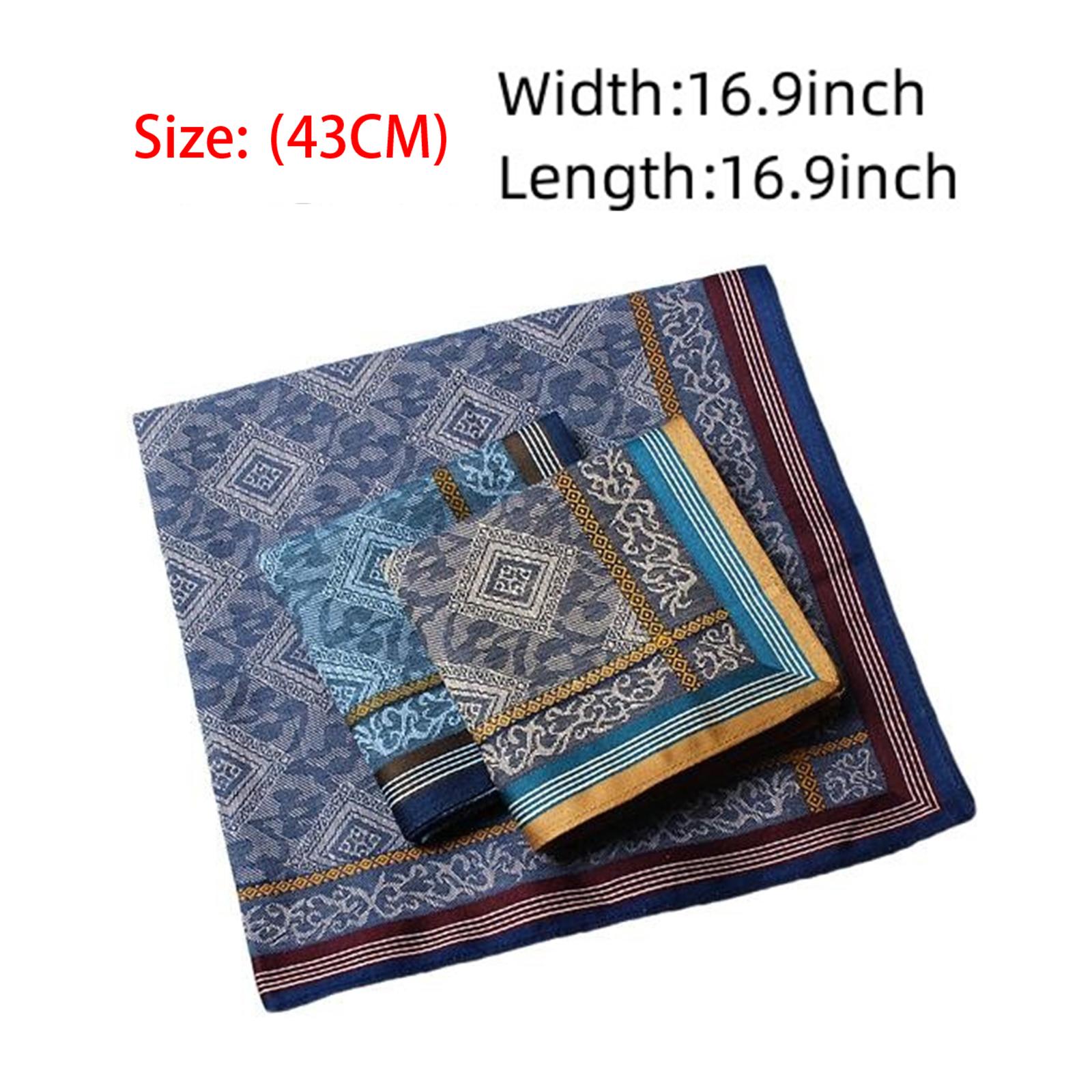 3 шт. хлопковых платков-носовы – обзор и цена Handkerchief Cotton Men