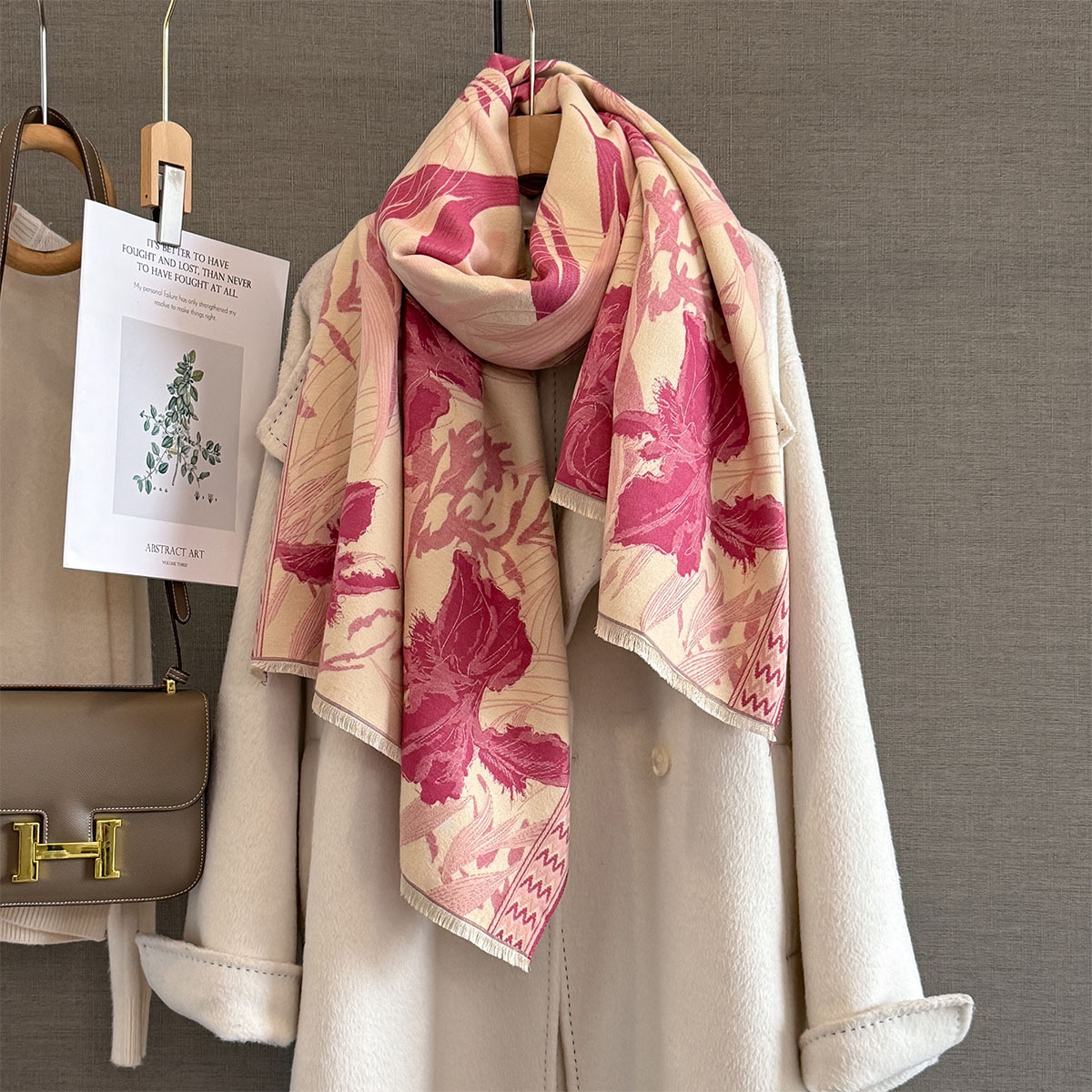 Осенний кашемировый шарф для ж – обзор и цена Woven Scarf Blanket
