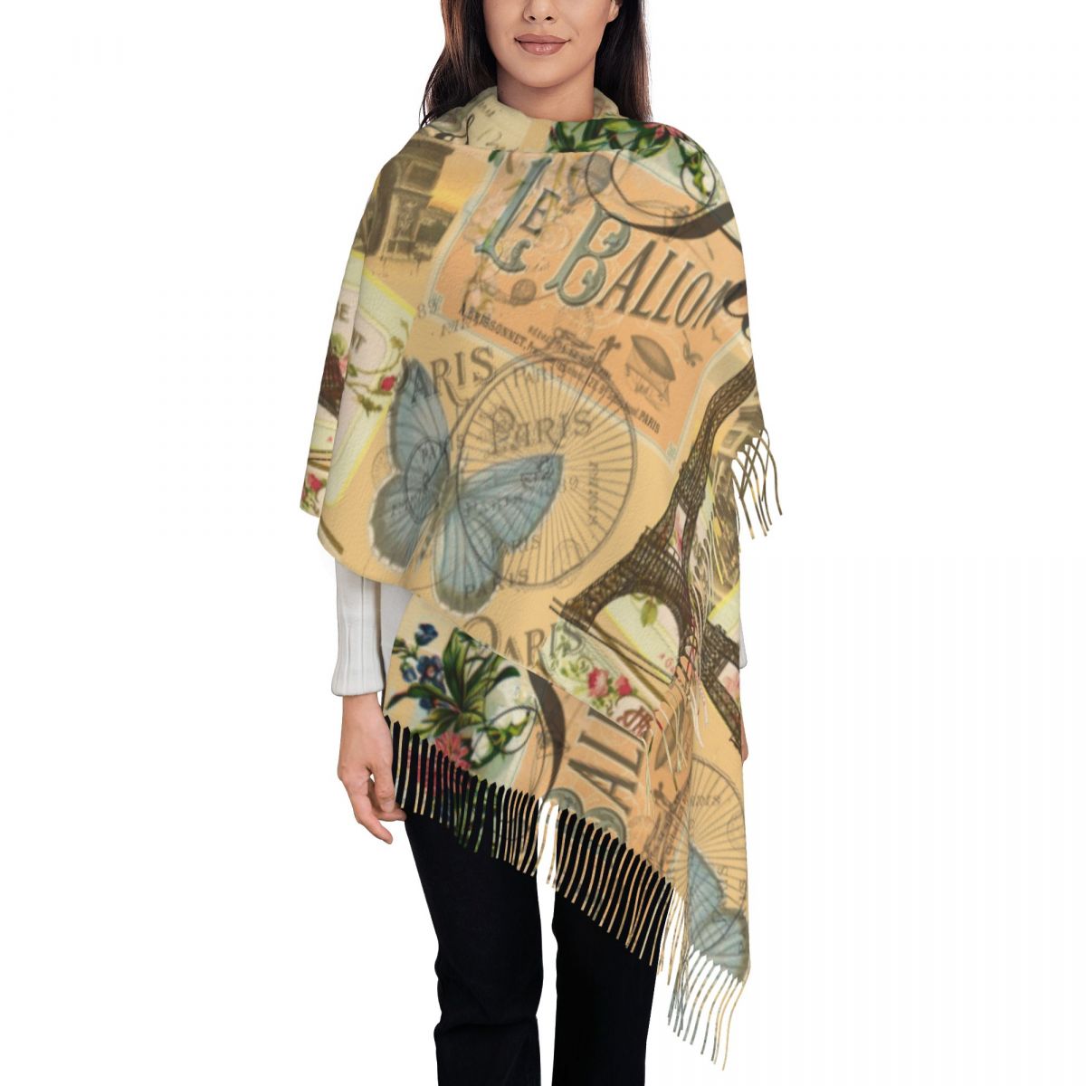 Шаль, женский зимний большой д – обзор и цена Pashmina Wrap Large